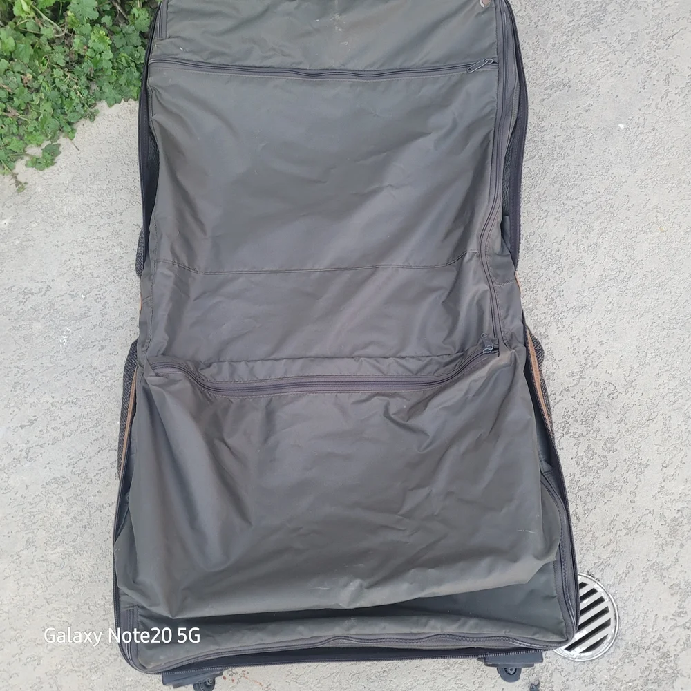 VTG HARTMANN LUGGAGE TWEED LEATHER 22
